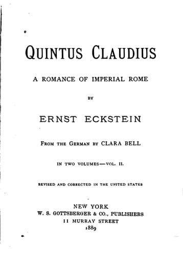 Tapa de Quintus Claudius