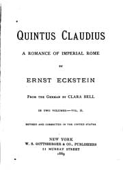 Tapa de Quintus Claudius