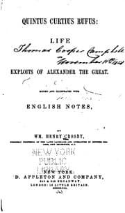 Tapa de Quintus Curtius Rufus: Life and exploits of Alexander the Great