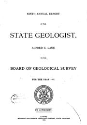 Tapa de Report of the State Board of Geological Survey for the Year ...