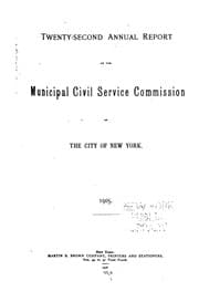 Tapa de Report of the State Civil Service Commission