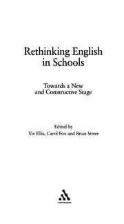 Tapa de Rethinking English in schools