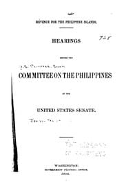 Tapa de Revenue for the Philippine Islands