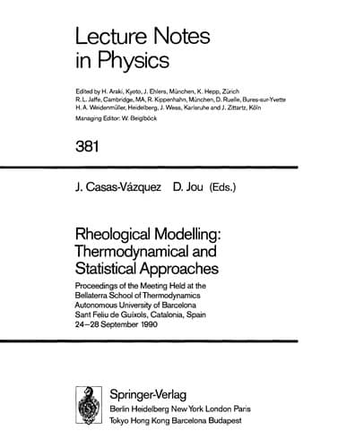 Tapa de Rheological modelling