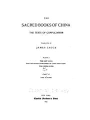 Tapa de The Sacred Books of China: The Texts of Confucianism