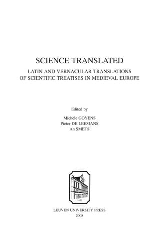 Tapa de Science translated