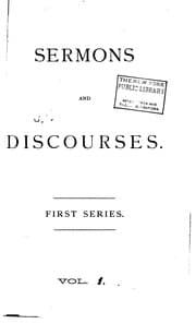 Tapa de Sermons and Discourses