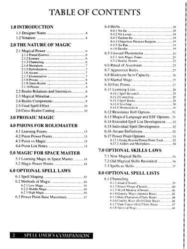 Tapa de Spell User's Companion (Rolemaster RPG)