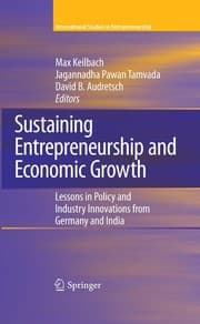 Tapa de Sustaining entrepreneurship and economic growth