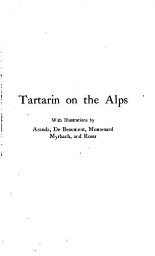 Tapa de Tartarin on the Alps