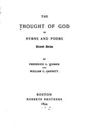 Tapa de The thought of God in hymns and poems