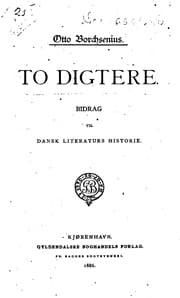 Tapa de To digtere: Bidrag til dansk literaturs historie