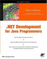 Tapa de .NET Development for Java Programmers