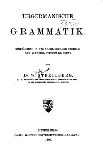 Tapa de Urgermanische Grammatik