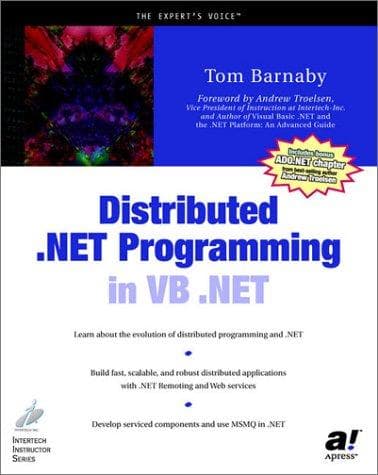 Tapa de Distributed .NET programming in VB .NET