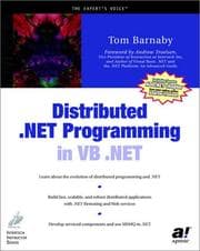Tapa de Distributed .NET programming in VB .NET