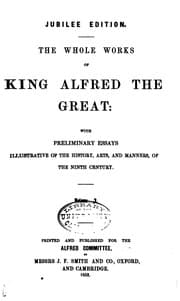 Tapa de The whole works of King Alfred the Great