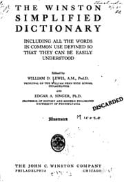 Tapa de The Winston Simplified Dictionary: Including All the Words in Common Use ...