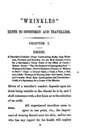 Tapa de Wrinkles; Or, Hints to Sportsmen and Travellers on Dress, Equipment, and ...