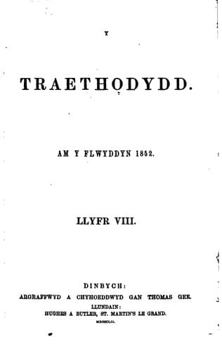 Tapa de Y Traethodydd
