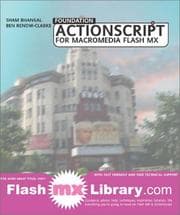 Tapa de Foundation ActionScript for Macromedia Flash Mx