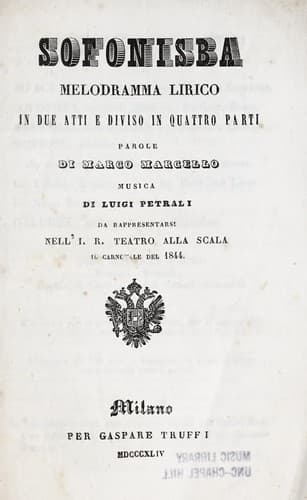 Tapa de Sofonisba