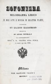 Tapa de Sofonisba