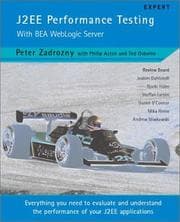 Tapa de J2EE Performance Testing with BEA WebLogic Server