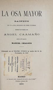 Tapa de La osa mayor