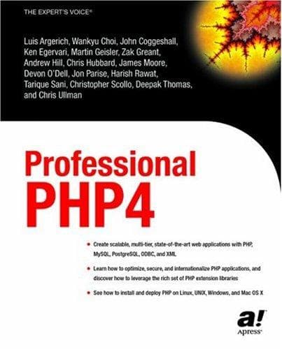 Tapa de Professional PHP4