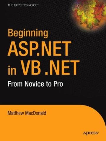 Tapa de Beginning ASP.NET in VB .NET