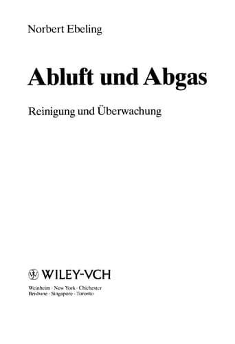 Tapa de Abluft und Abgas
