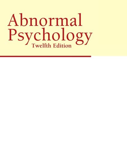 Tapa de Abnormal psychology