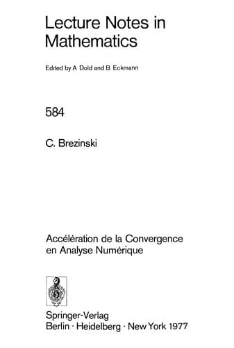 Tapa de Accélération de la convergence en analyse numérique