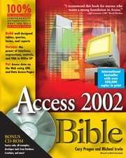 Tapa de Access 2002 bible