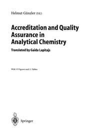 Tapa de Accreditation and quality assurance in analytical chemistry