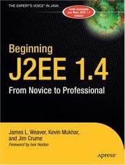 Tapa de Beginning J2EE 1.4
