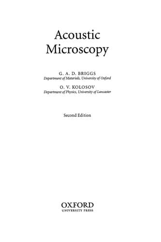 Tapa de Acoustic microscopy