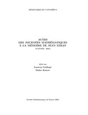 Tapa de Actes des journées mathématiques à la mémoire de Jean Leray