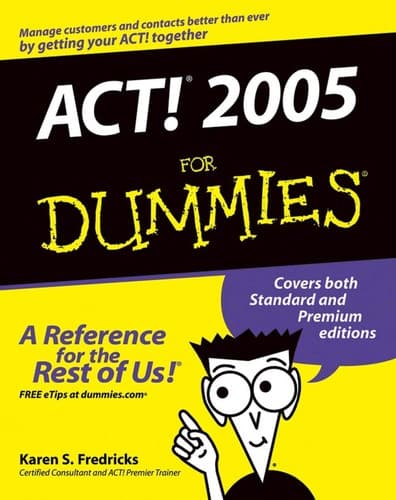 Tapa de ACT! 2005 for dummies
