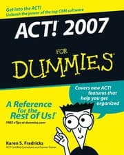 Tapa de ACT! 2007 for dummies