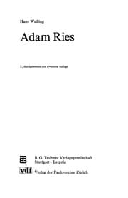 Tapa de Adam Ries