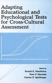 Tapa de Adapting educational and psychological tests for cross-cultural assessment
