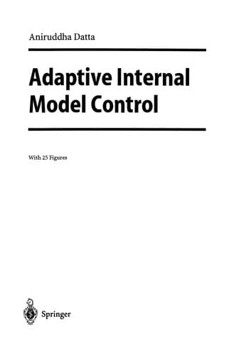 Tapa de Adaptive Internal Model Control