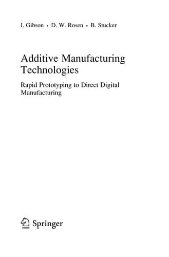 Tapa de Additive manufacturing technologies