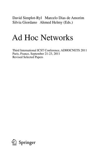 Tapa de Ad Hoc Networks
