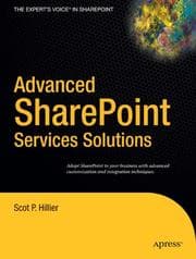 Tapa de Advanced SharePoint services solutions
