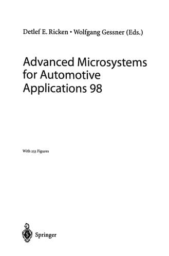 Tapa de Advanced Microsystems for Automotive Applications 98