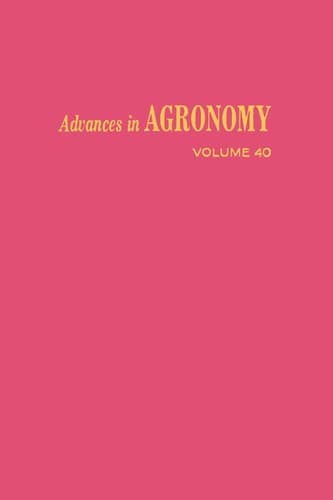 Tapa de Advances in Agronomy, Vol. 40
