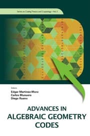 Tapa de Advances in algebraic geometry codes